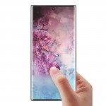 Wholesale Galaxy Note 10 3D Tempered Glass Full Screen Protector with Working Adhesive In Screen Finger Scanner (Black Edge)
